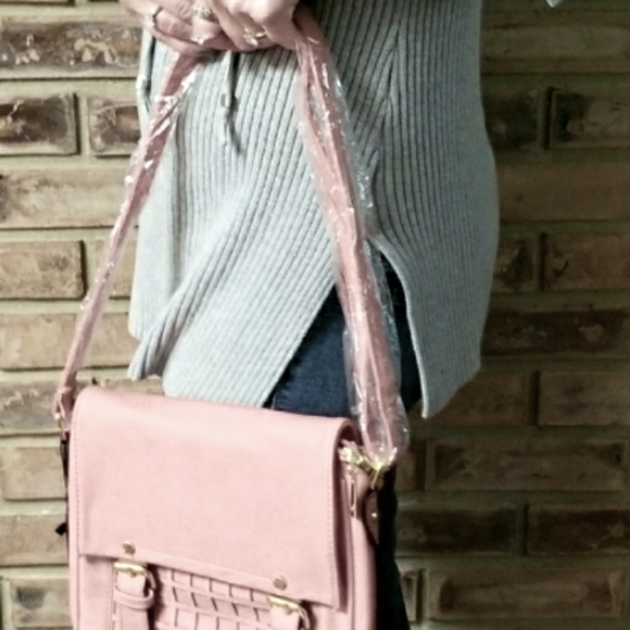 NEW- Light Pink- Moda New York Crossbody Bag - Picture 2 of 11